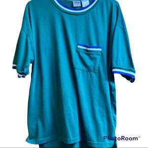 Vintage men’s tee shirt Tam O’Shanter Golf front pocket size large retro colour